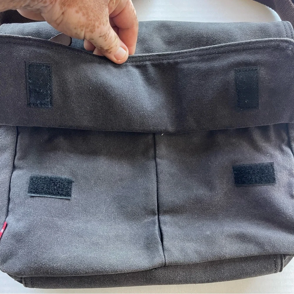 Augur Small Messenger Bag for Men Women Casual Work Bag Canvas Satchel Bag